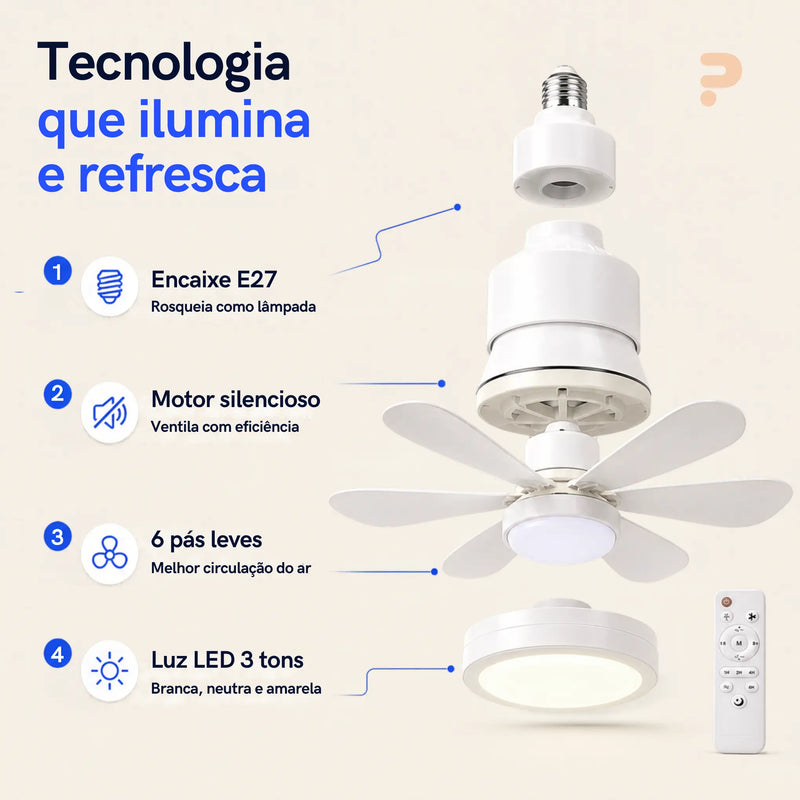 Características do TORNADO 360 e controle remoto
