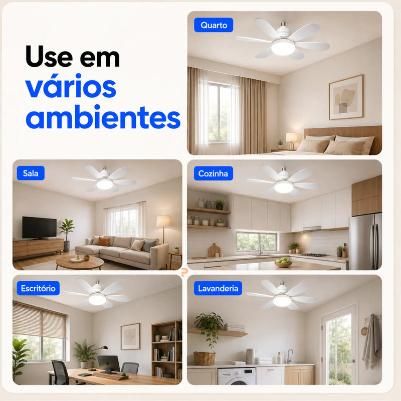 TORNADO 360 em vários ambientes da casa